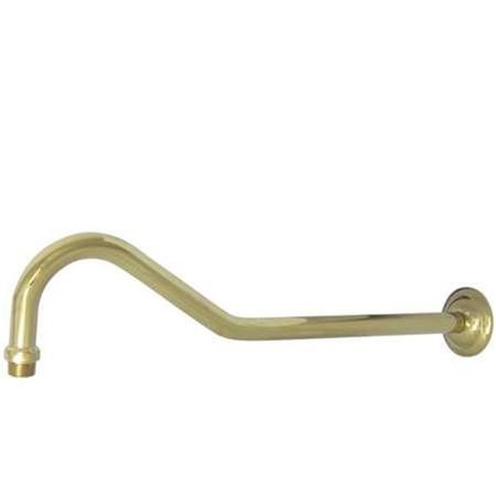 FURNORAMA 17 in. Shower Arm   Polished Brass FU87824